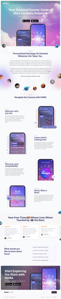 Hora Stars: UI Design and WordPress 