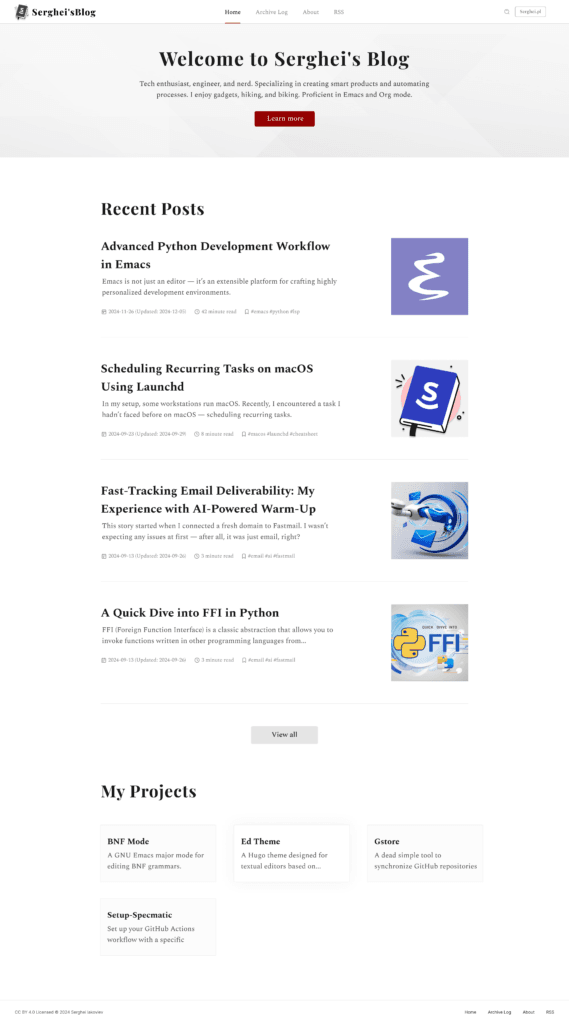 Serghei: UI Design and HTML5