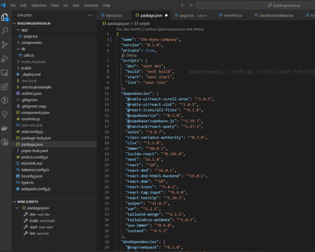 The Keys Company Next Js and TailwindCSS