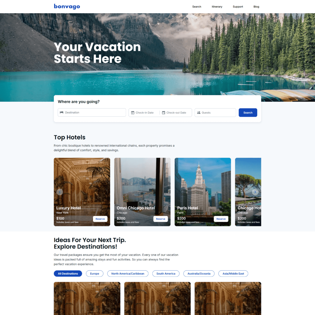 Bonvago: Hotel Booking in Next.js