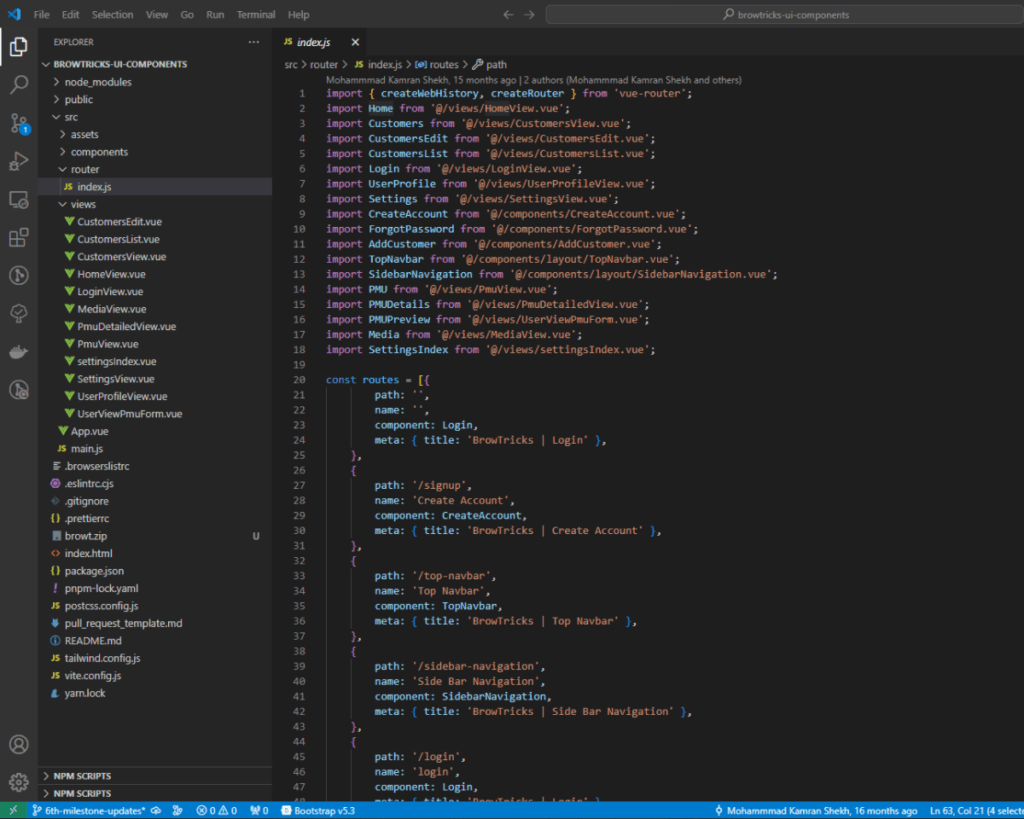 Browtricks Vue JS and TailwindCSS