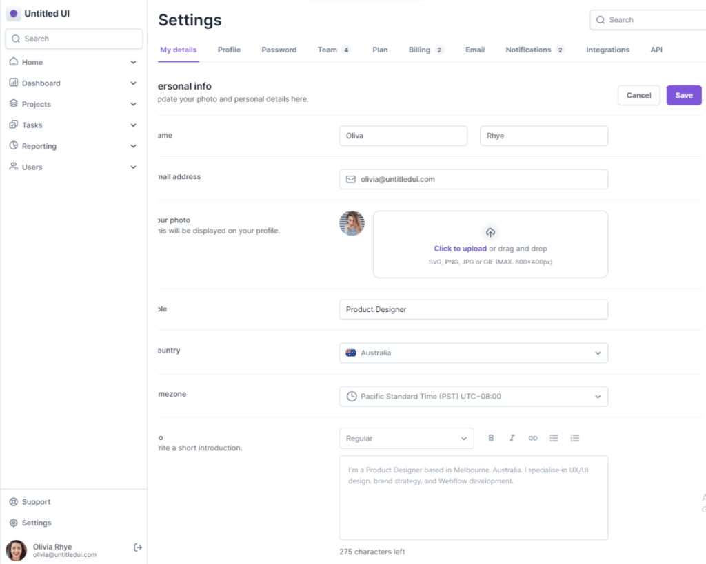 Remicorsn HTML5 and TailwindCSS